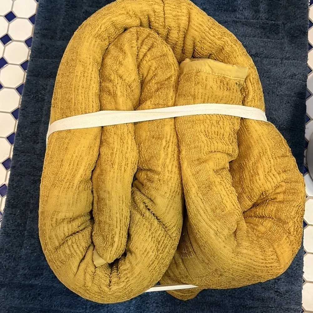 Anthropologie Paulette Chenille Quilt Queen New